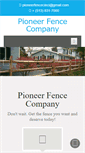 Mobile Screenshot of pioneerfenceco.com